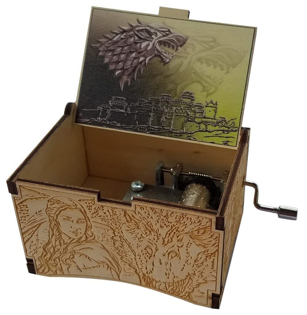 1513 Game of Thrones Music Box with The Main Title Theme Song - House Stark
